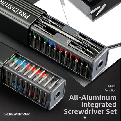 52/49-in-1 Magnetic Precision Screwdriver Set, Portable Manual Tool for Computer & Hardware Repair