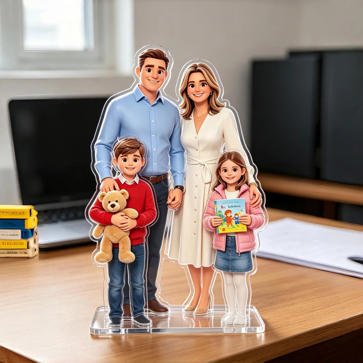 Personalized Custom Stand, Acrylic ,3D Cartoon，Realistic , oil painting style,Custom Photo Desktop Decor, Photo Keepsake