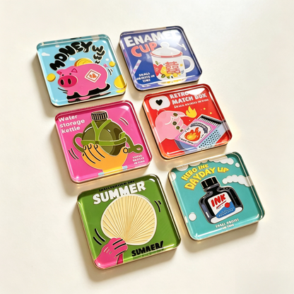 DIY Acrylic Fridge Magnets Kit(set of 10), Custom Photo Magnet Making Set, Cute Kawaii Refrigerator Magnets for Gifts & Crafts,Pokémon TCG Card