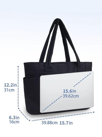 Wasserdichte Tasche, Leichte Zipper Große Weiche Nylon Handtasche, Multi-Taschen Umhängetasche für Schule, Arbeit, Reisen