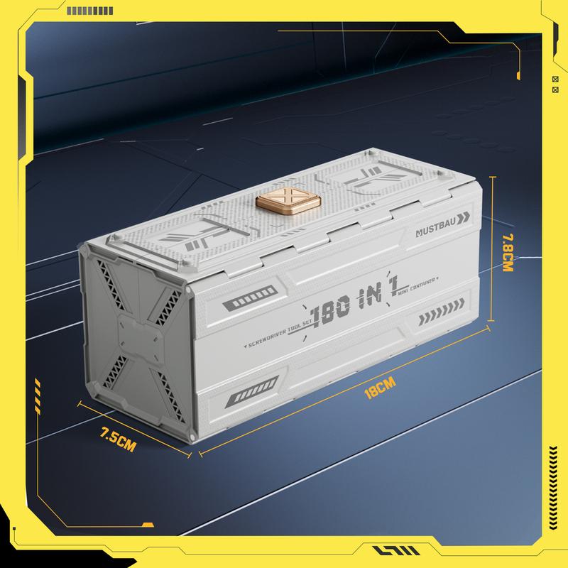 Mustbau 180-in-1 Mini Precision Screwdriver Kit, for Mobile, Laptop, Eyeglass & Watch Repair