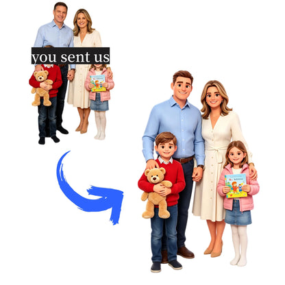Personalized Custom Stand, Acrylic ,3D Cartoon，Realistic , oil painting style,Custom Photo Desktop Decor, Photo Keepsake