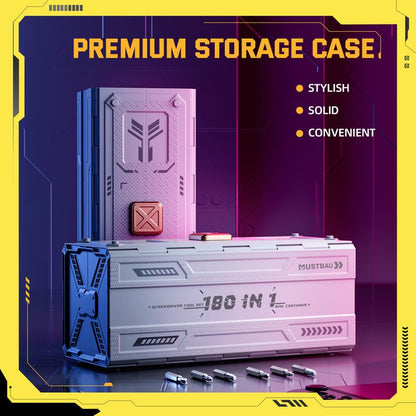 Mustbau 180-in-1 Mini Precision Screwdriver Kit, for Mobile, Laptop, Eyeglass & Watch Repair