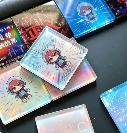 DIY Acrylic Fridge Magnets Kit(set of 10), Custom Photo Magnet Making Set, Cute Kawaii Refrigerator Magnets for Gifts & Crafts,Pokémon TCG Card