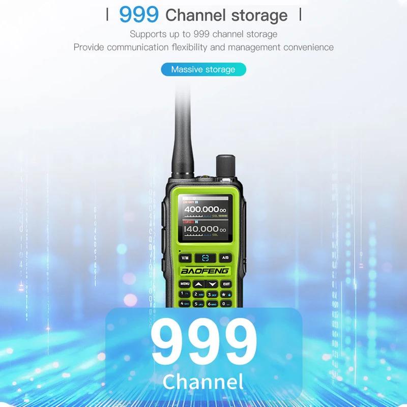 UV-5R Multiband-Mini-Walkie-Talkie, Bluetooth-Programmierung, drahtlose Frequenzkopie, 999 Kanäle, Typ-C, Zwei-Wege-Funkgerät mit großer Reichweite