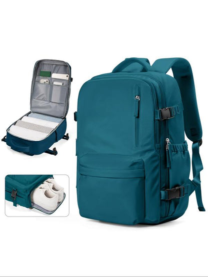 Unisex Große Reise-Rucksack, Leichter Bequemer Rucksack mit Reißverschluss und Unabhängigem Schuhfach, Robuster Laptop-Rucksack für Geschäftsreisen & Reisen