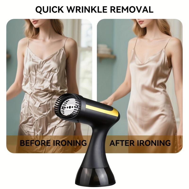 1500W tragbarer Kleidungsdampfer, 230V, europäischer Stecker, Kunststoff, Faltenentfernung für Kleidung, kompaktes Design für den Heim- und Reisegebrauch, Faltenentfernung |   schlankes Bügeleisen |   strapazierfähigem Kunststoffkörper