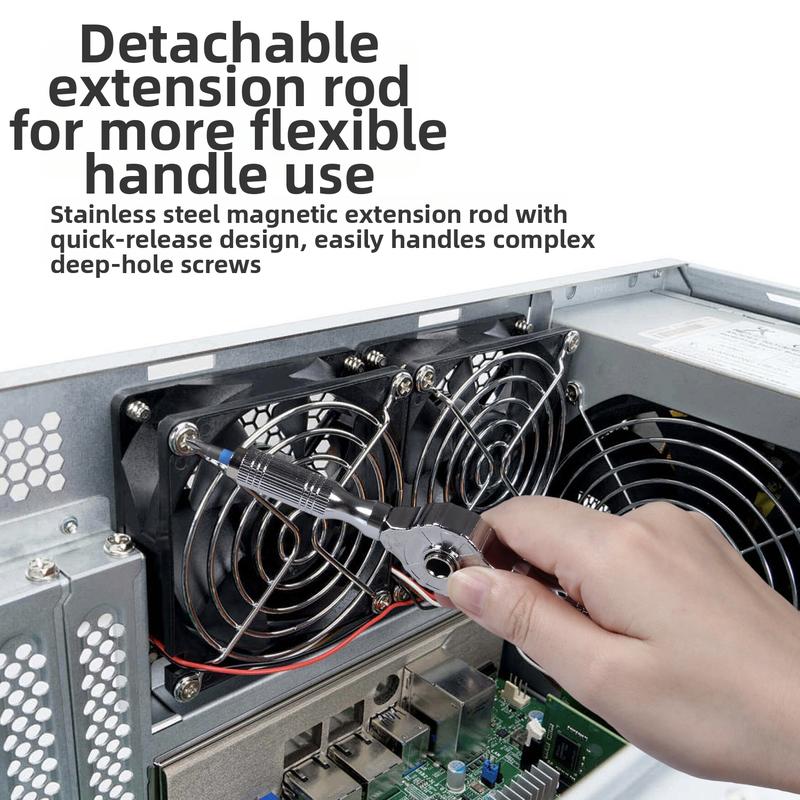 Multifunktionales Schraubendreher-Set, 38-in-1 magnetisches Schraubendreher-Bit-Set, Haushalts-Reparaturwerkzeugset, geeignet für Möbel, Fahrräder, Computer und die Reparatur elektronischer Geräte