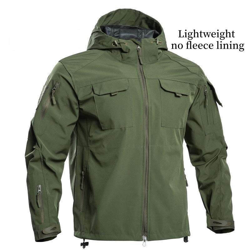 Men's Outdoor Hooded Jacket & Pants Set Lightweight Thin Spring Summer Windproof Water Resistant Ripstop