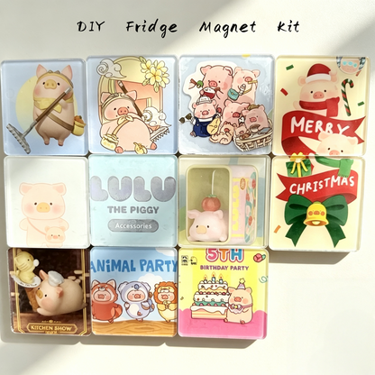 DIY Acrylic Fridge Magnets Kit(set of 10), Custom Photo Magnet Making Set, Cute Kawaii Refrigerator Magnets for Gifts & Crafts,Pokémon TCG Card
