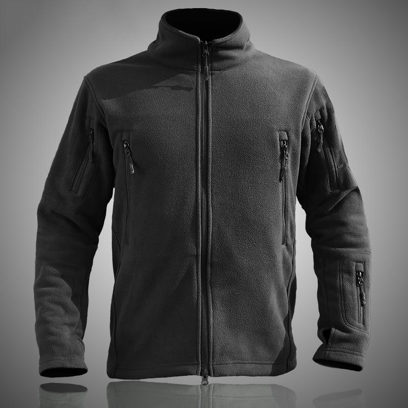 AIK Outdoor Fleece Jacket: Multi-Pocket Thermal Mid-Layer for Shell Jackets