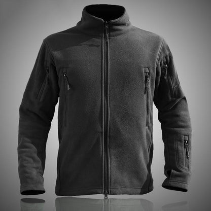 AIK Outdoor Fleece Jacket: Multi-Pocket Thermal Mid-Layer for Shell Jackets