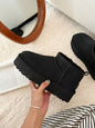 Ankle-Length Women’s Winter Boots |NO LOGO  Leather Fur Lining | Sheepskin with Integrated Wool Height: Medium