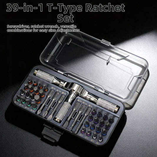 Multifunktionales Schraubendreher-Set, 38-in-1 magnetisches Schraubendreher-Bit-Set, Haushalts-Reparaturwerkzeugset, geeignet für Möbel, Fahrräder, Computer und die Reparatur elektronischer Geräte