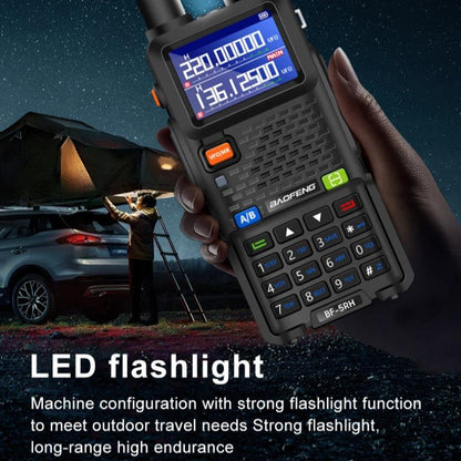 UV5RH 10W Zwei-Wege-Funkgerät, 6 Frequenzbänder, USB-Transceiver, Reichweite 5 km