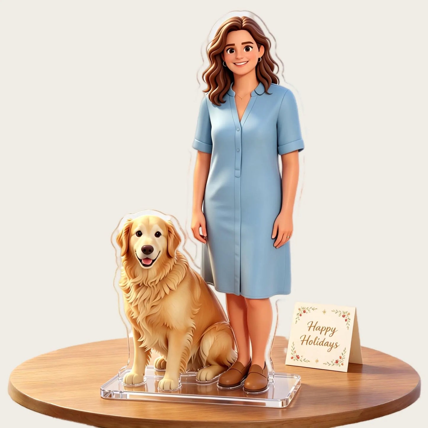 Personalized Custom Stand, Acrylic ,3D Cartoon，Realistic , oil painting style,Custom Photo Desktop Decor, Photo Keepsake