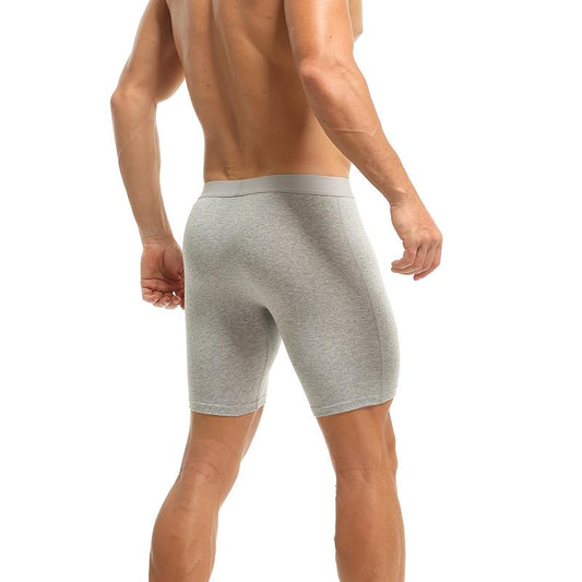 3er-Pack Herren-Boxershorts aus Baumwolle, Lang, Übergröße, Antireibung