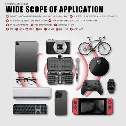 Multifunktionales Schraubendreher-Set, 38-in-1 magnetisches Schraubendreher-Bit-Set, Haushalts-Reparaturwerkzeugset, geeignet für Möbel, Fahrräder, Computer und die Reparatur elektronischer Geräte