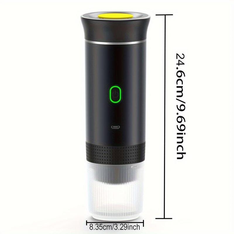 Tragbarer Elektrischer Espresso-Maker, LCD，USB-Aufladbare Kaffeemaschine für Zuhause & Reisen, Kompatibel mit Nespresso Dolce Kapseln, Espresso-Maschine