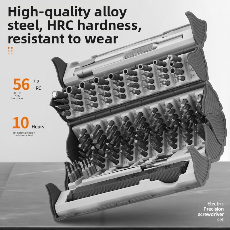 AIK - 138 in 1 Präzisionsschraubendreher-Set, 1 multifunktionales elektrisches Schraubendreher-Set, professionelles elektronisches Zubehör für PC, Xbox, Telefon, Computer