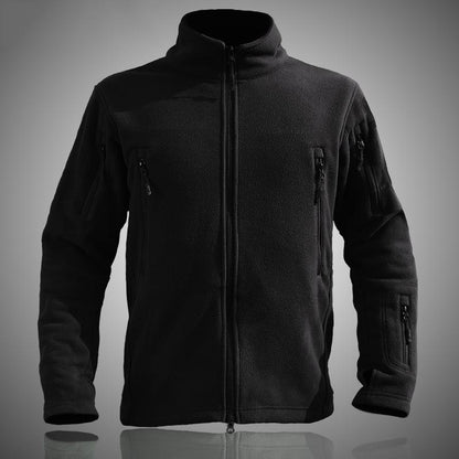 AIK Outdoor Fleece Jacket: Multi-Pocket Thermal Mid-Layer for Shell Jackets