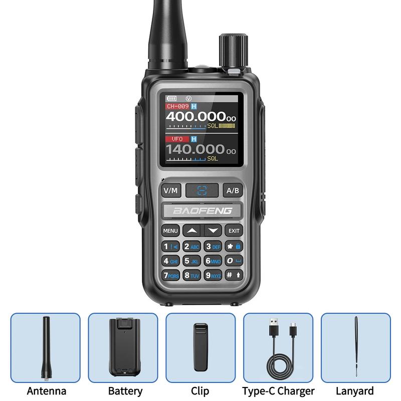 UV-5R Multiband-Mini-Walkie-Talkie, Bluetooth-Programmierung, drahtlose Frequenzkopie, 999 Kanäle, Typ-C, Zwei-Wege-Funkgerät mit großer Reichweite