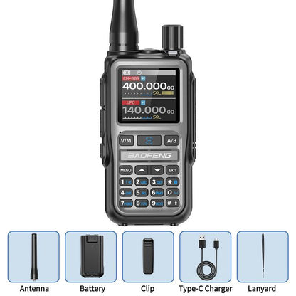 UV-5R Multiband-Mini-Walkie-Talkie, Bluetooth-Programmierung, drahtlose Frequenzkopie, 999 Kanäle, Typ-C, Zwei-Wege-Funkgerät mit großer Reichweite