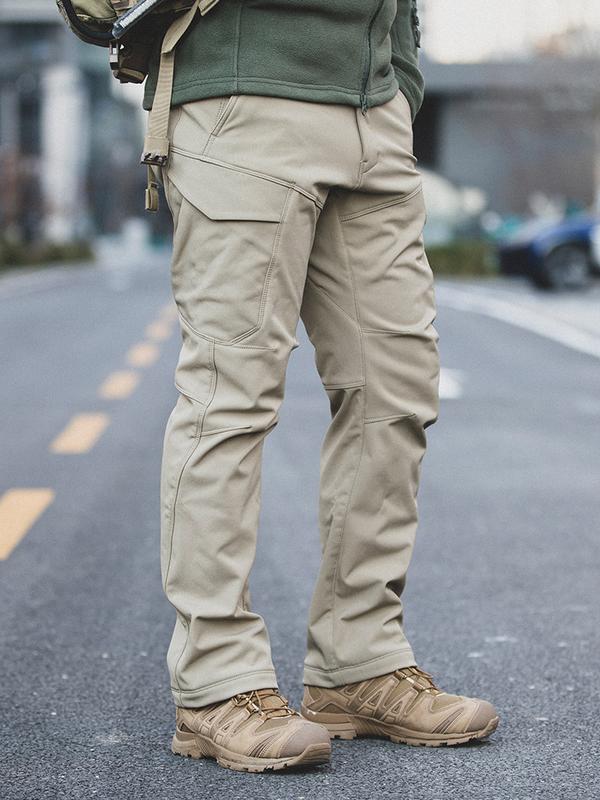 AIK Fleece-Lined Waterproof Cargo Pants for Fall & Winter Outdoor Hiking