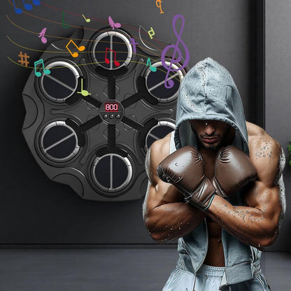 6 in 1 Smart Music Punching Bag, elektrische Boxhandschuhe| Boxen und Kampfsport, elektronischer Boxsack für Zuhause| Kinder Box, Trainingsgeräte| tragbarer Stoßdämpfer| mehrere Szenarien für Studium / Schlafraum