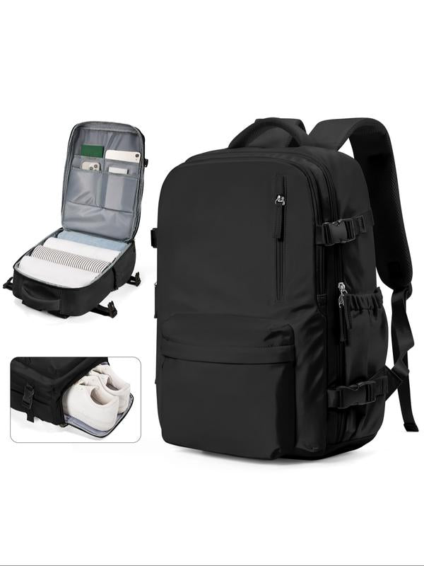 Unisex Große Reise-Rucksack, Leichter Bequemer Rucksack mit Reißverschluss und Unabhängigem Schuhfach, Robuster Laptop-Rucksack für Geschäftsreisen & Reisen