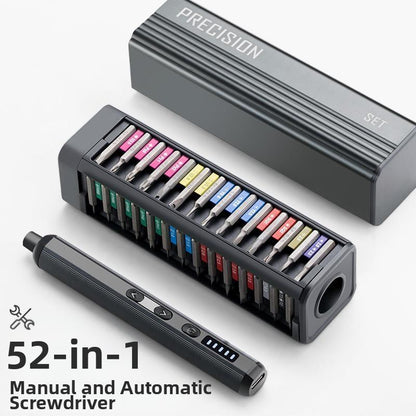 52/49-in-1 Magnetic Precision Screwdriver Set, Portable Manual Tool for Computer & Hardware Repair