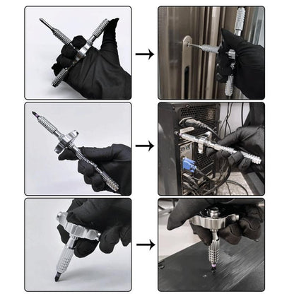 66/40-in-1 Magnetic Screwdriver Set, Detachable Ratchet T-Handle, for Furniture & Home Repair