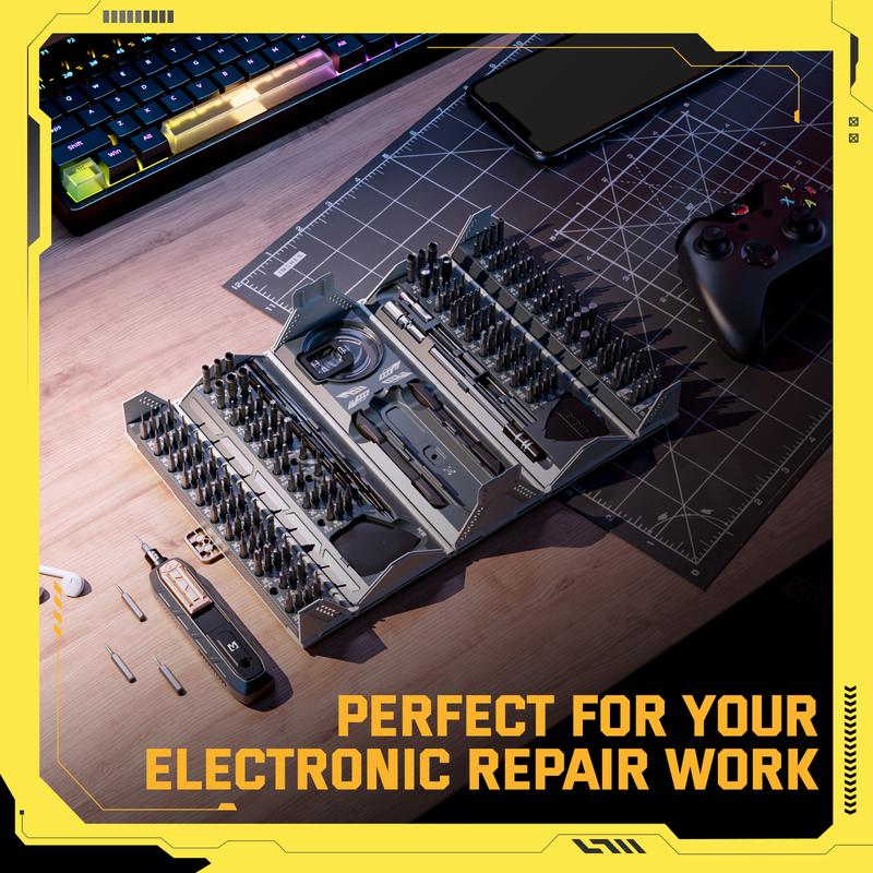 Mustbau 180-in-1 Mini Precision Screwdriver Kit, for Mobile, Laptop, Eyeglass & Watch Repair