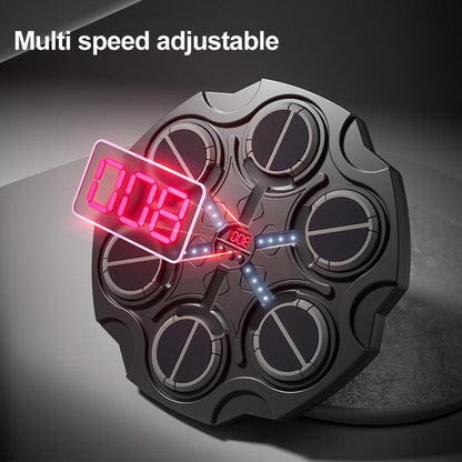 6 in 1 Smart Music Punching Bag, elektrische Boxhandschuhe| Boxen und Kampfsport, elektronischer Boxsack für Zuhause| Kinder Box, Trainingsgeräte| tragbarer Stoßdämpfer| mehrere Szenarien für Studium / Schlafraum