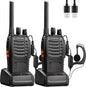 Baofeng Professional Two-Way Radio | 16 Channels Rechargeable 2Pcs with Headset